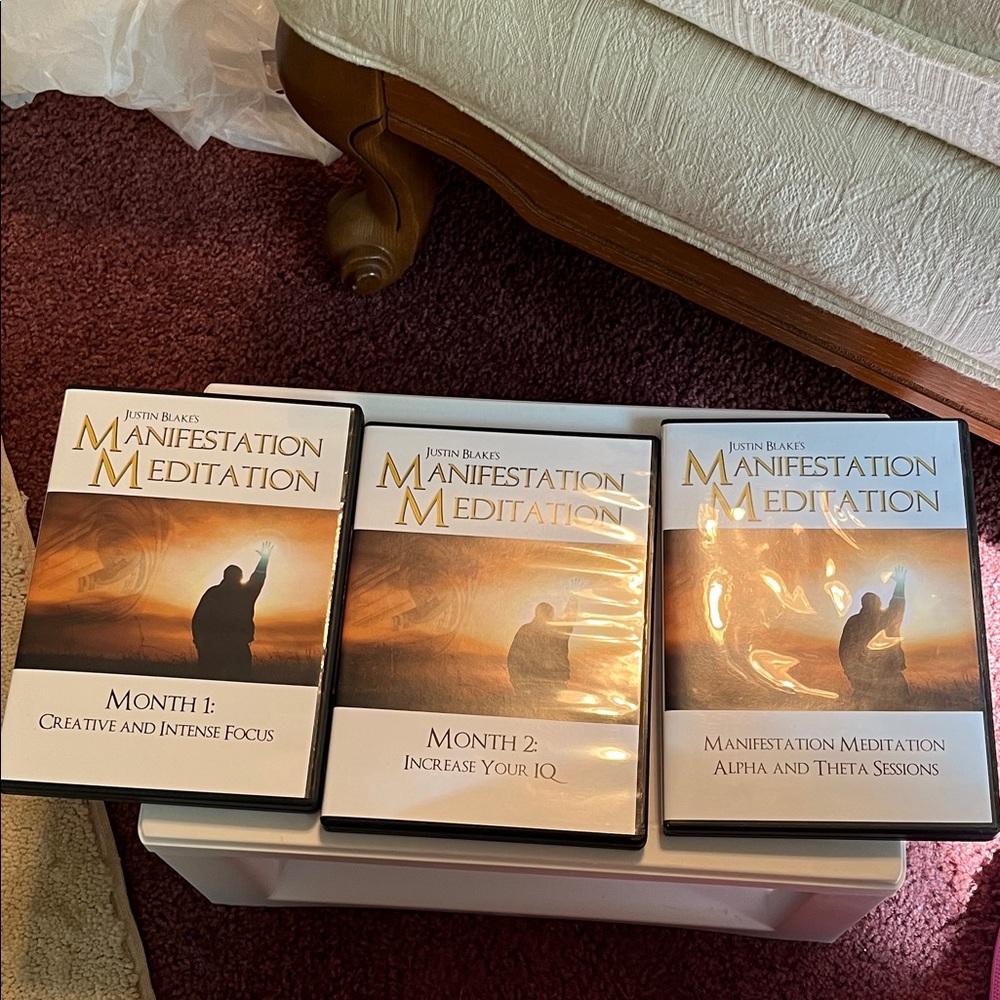 Justin Blake's Manifestation Meditation - 3-Month Set (Brown/Gold)